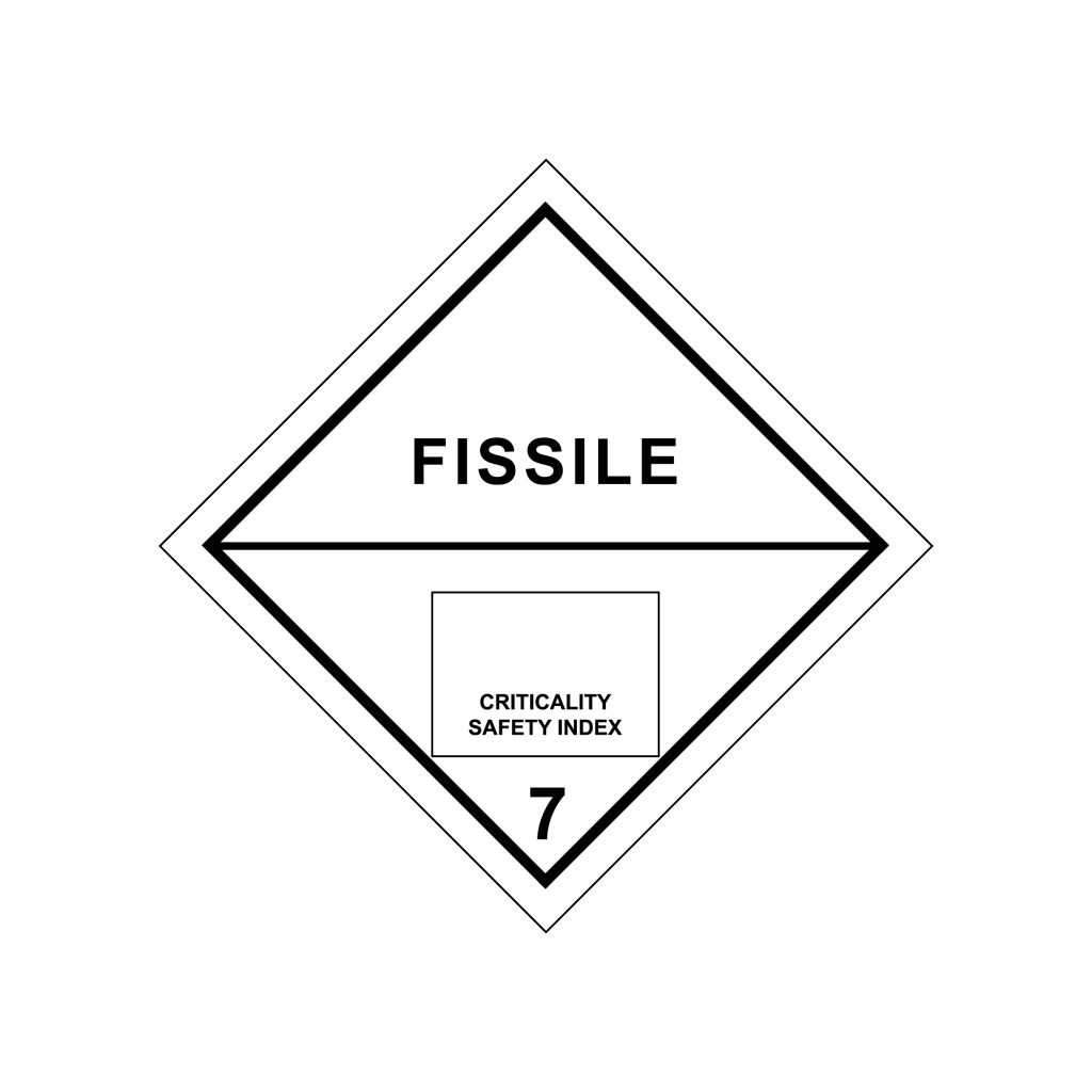Class 7 Fissile Radioactive Label Gobo Trade Ltd.
