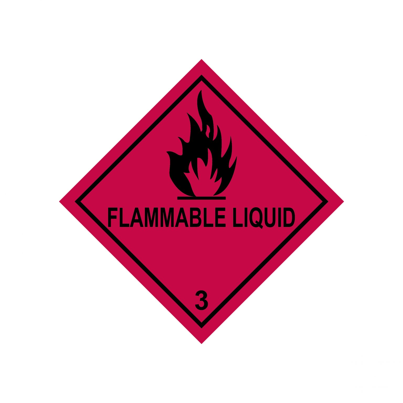 Class 3 Flammable Liquid Label Gobo Trade Ltd.