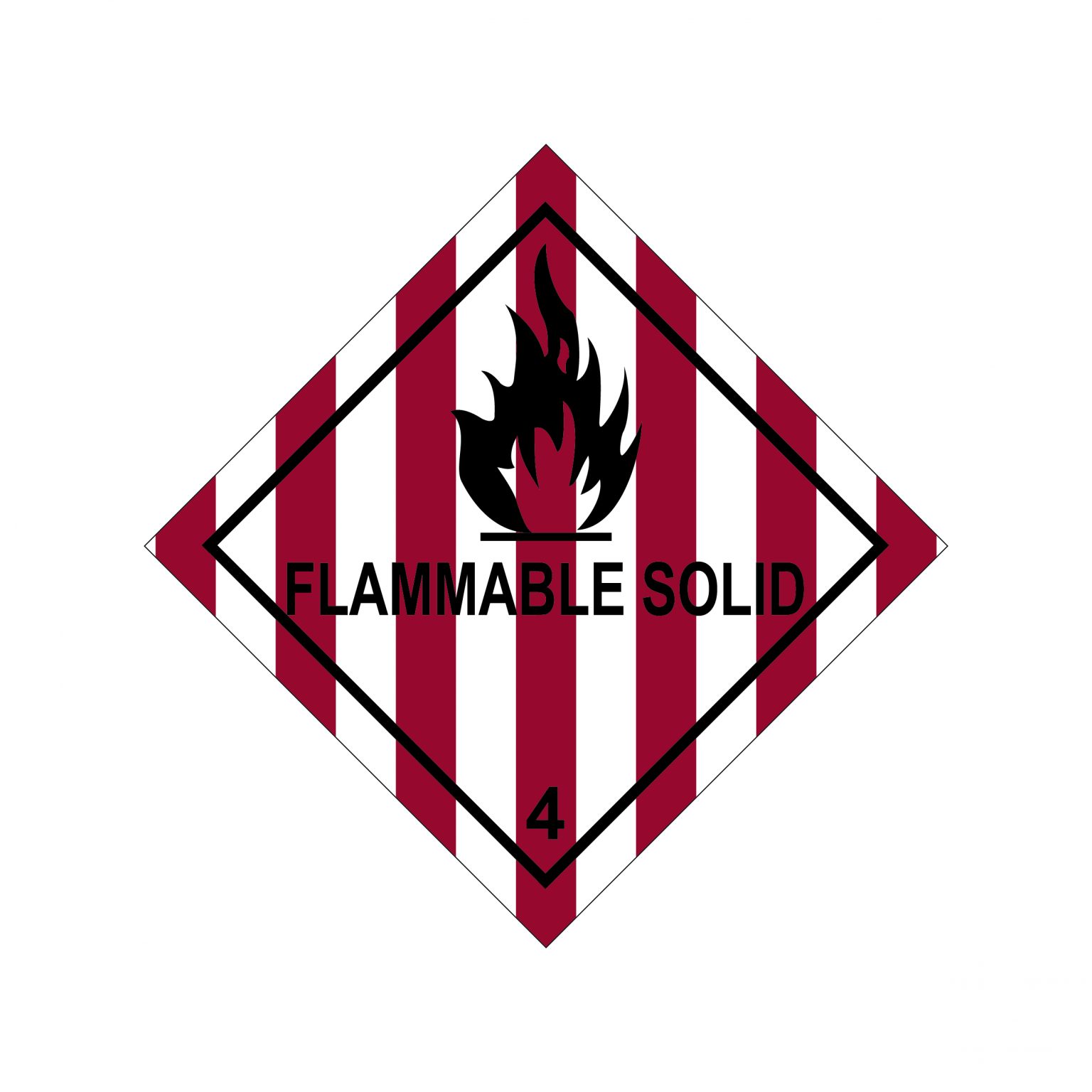 Class 4 Flammable Solid 4.1 Label Gobo Trade Ltd.