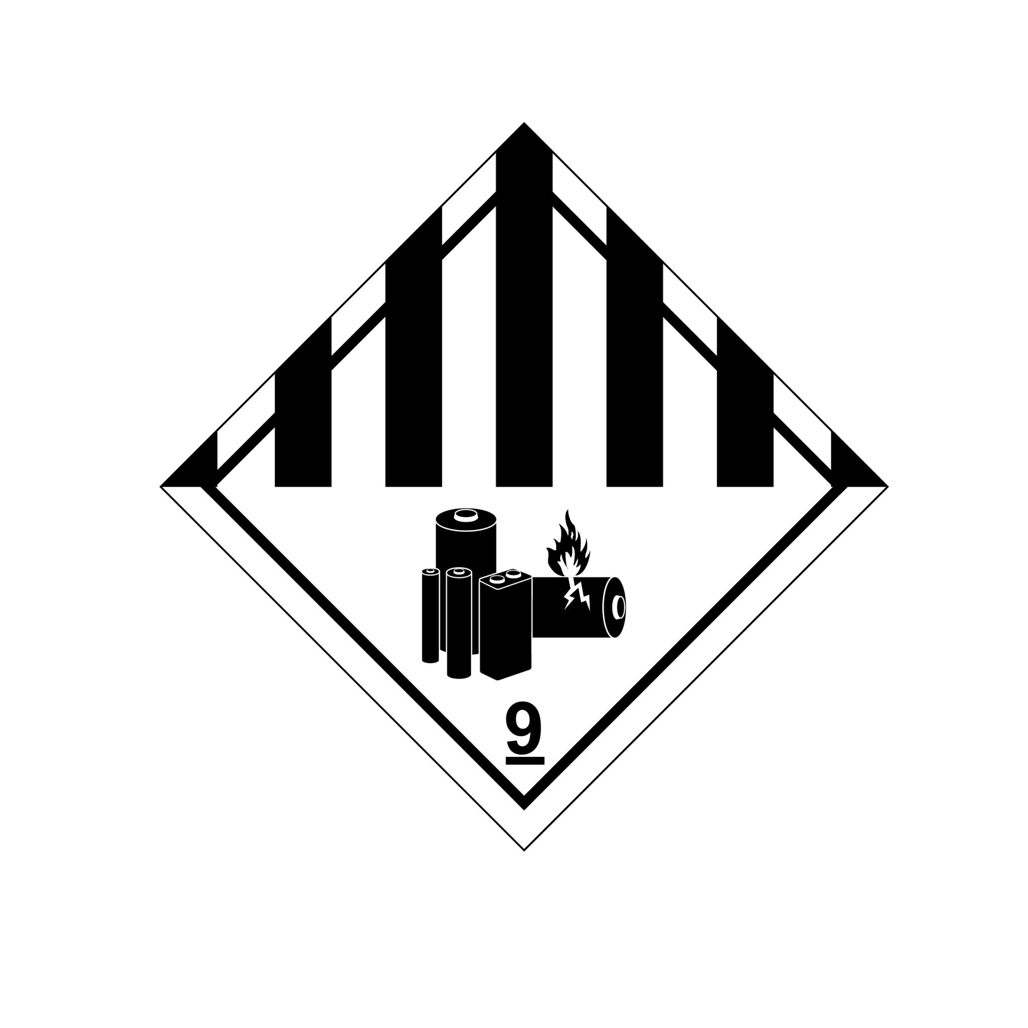 Hazard Label 9a Lithium Battery