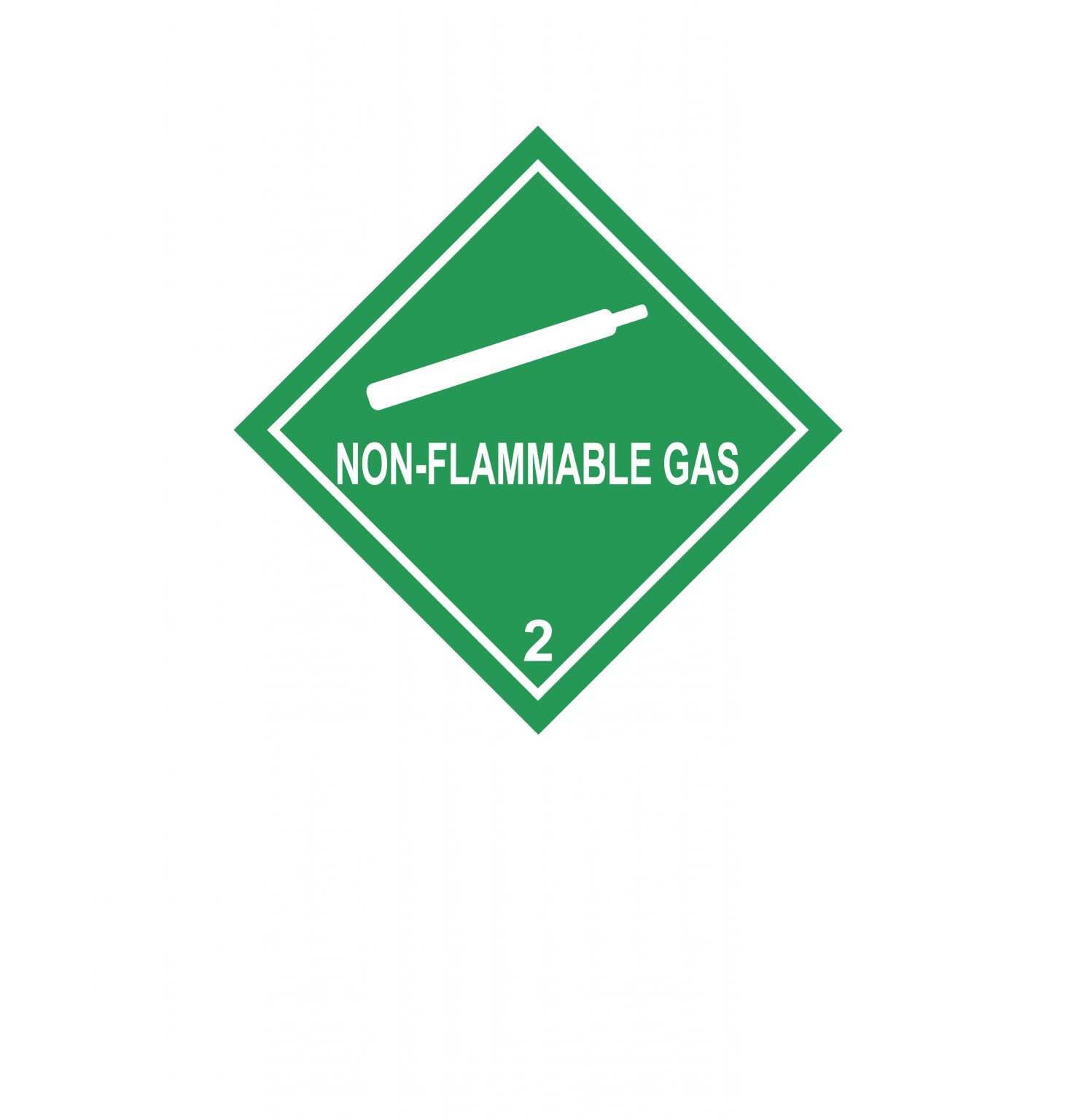 Class 2.2 NonFlammable Gas Label Gobo Trade Ltd.