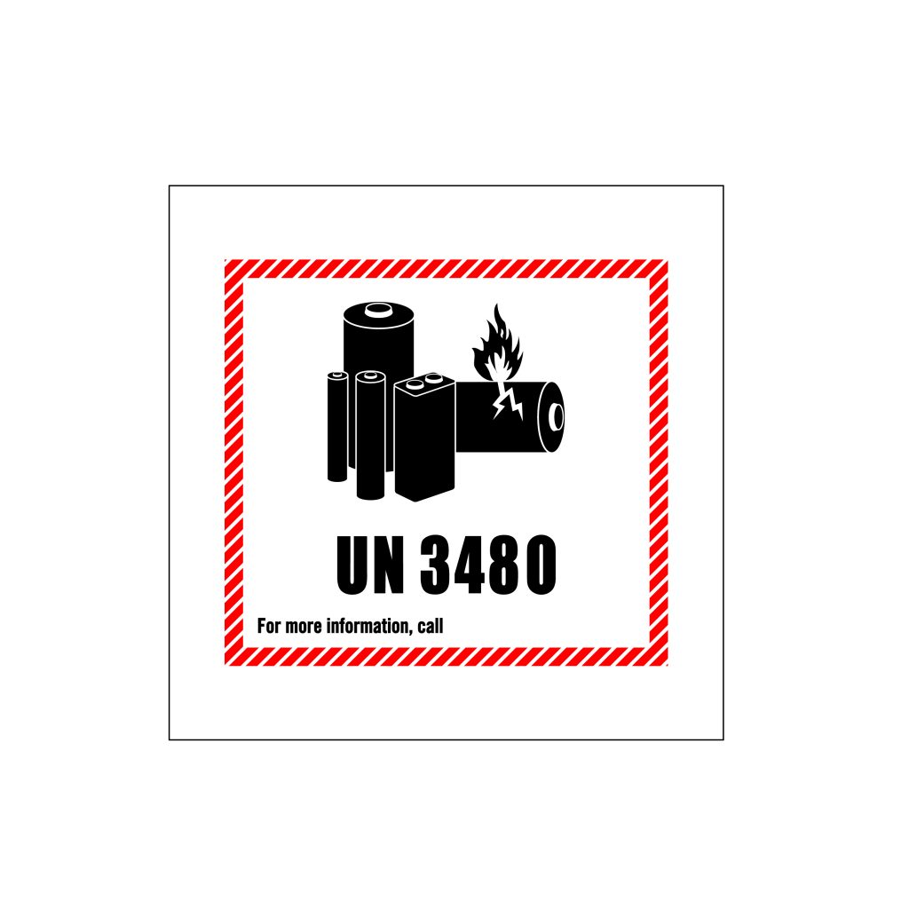 Un3480 lithium battery handling label gobo trade ltd 