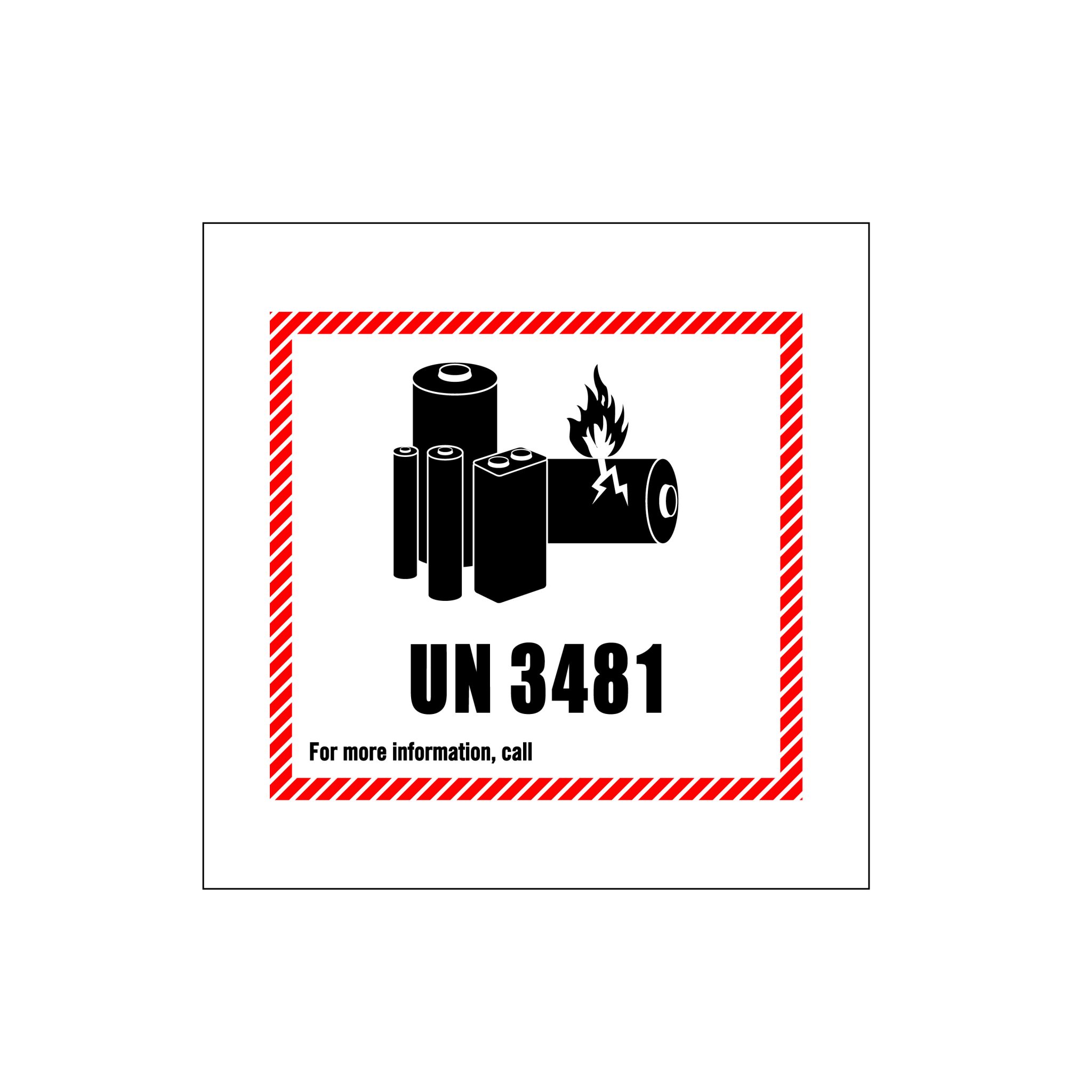 UN3481 Lithium Battery Handling Label Gobo Trade Ltd.